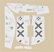 1 Set Mouse Anti-Slip Grip Tape Anti-Slip Mouse Sticker Grip Sticker Mouse Skin Pre-Cut Compatible with Logitech G Pro X Wireless Mouse, White