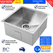 Cefito Kitchen Sink Stainless Steel Under/top/flush Mount Handmade Laundry Basin