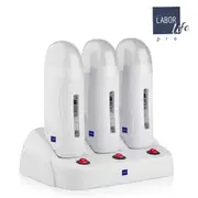 Labor trio roller professional set of three wax heating handpieces with base