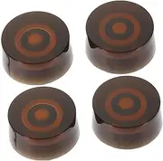 NULYLU 4 Pcs Potentiometer Cap Guitar Control Knob Guitar Dome Knob Acrylic