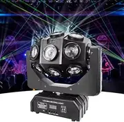 Moving Head Light, Moving Head Disco Lights, Rotating Beam Stage Lights Lights, Temperature Protection, Voice Control Design, for Events Light, Party, Dance, Church Event, Mobile DJ, Bars, Gigs, Disco