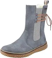 [Rieker] Ladies Z4284 Chelsea Boots, blue, 9 AU