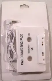 Cassette Aux Adapter For Car iPhone 3.5mm Audio Tape MP3 Player Adapters, White