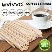 Wooden Craft Stick Paddle Pop Stick Coffee Tea Ice Cream Stirrers Mixer Popsicle