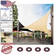 Water Resistant 20' x 20' Triangle Shade Sail - Elegant Outdoor Protection