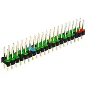 Raspberry Pi GPIO Header Colour-coded for Zero, Zero W, Zero 2 W. 2 x 20 [PSG00049]