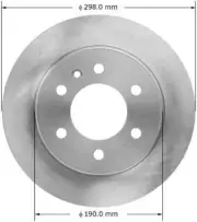 Disc Brake Rotor-Premium Brake Rotor Bendix PRT5826