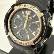 CASIO ANALOG-DIGITAL AWG-100 M100 SERIES BLACK DIAL WATCH AWGM100SBG-1A