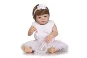 Reborn Baby Doll Realistic Lifelike Girl Doll Vinyl Play House Toy