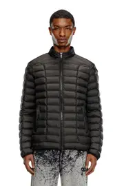 [Diesel] Diesel - Puffer jacket in light nylon - Winter Jackets - Man - Black 56 Black