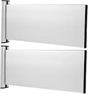 FUTUREORYY 2pcs Aluminum Office Name Plate Heavy Duty Door Sign Holder Blank Nameplate Desk Plate Office Door Sign Business Meeting Wall Display