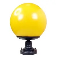 在飛比找momo購物網優惠-【彩渝】300MM PE 門柱燈(圓球 戶外球形柱頭燈 球型