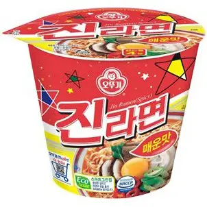 《 Chara 微百貨 》 韓國 不倒翁 金拉麵 原味 辣味 杯麵 碗裝 團購 批發