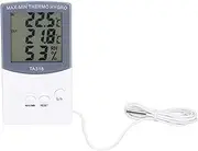 Indoor Outdoor Thermometer, Accurate Digital Hygrometer Indoor Thermometer Humidity Meter with Probe, Large Screen Temperature Humidity Monitor for Home, Office, Garden