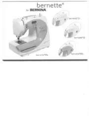 Bernina Bernette 55 65 80e 90e Sewing Machine Owners Instruction Manual