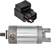 Starter Motor Solenoid Kit Compatible with Yamaha Grizzly Breeze 125 3FA-81890-00 29U-81950-93-00