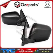 Pair LH+RH Electric Door Mirror Black For Mitsubishi Triton Ute MN ML 2006~2015