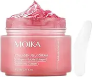 VRAIKO MOIKA Collagen Jelly Cream, Hydrolyzed Collagen Booster Gel Serum for Microcurrent Face Massagers, Improve Firmness Elasticity Hydrating Nourishing Revitalizing for Soft Smooth Skin