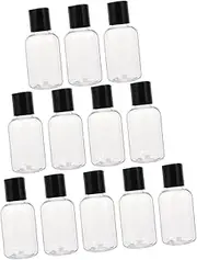 EPIGEIST 12pcs Refillable Lotion Containers Leakproof Travel Emulsion Bottles with Lid Lightweight and Portable for Cosmetics Toiletries and Hand Washing