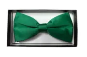 New formal men polyester pre tied Big size Bow tie wedding party Emerald Green