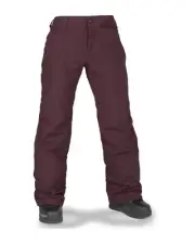Volcom Frochickie Insulated Women's Snow Pants, Burgundy, Large