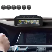 Tire Pressure Monitoring System Solar Charge TPMS with 6 External Sensors