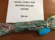 Standard Table top ironing board cover - green patterned