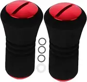 Aluminum Alloy Fishing Reel Handle Knobs 2pcs Eva Knobs for Reel Water Drop Design Comfortable Lightweight Red