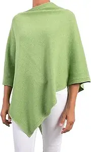 [Marenza] Cashmere Blend Poncho Women Made in Italy Merino Wool Cashmere Black Beige White Blue Grey Knitted Cape Scarf One Size Gift Winter Clothing Pashmina Underarm Ticking