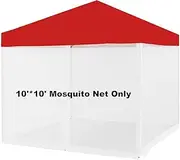 PCAFRS Mosquito Net with Zipper for Outdoor Camping Mosquito Net DIY Canopy Screen Wall Outdoor Mosquito Net for 10 x 10' Patio Gazebo and Tent (Only Mosquito Net Outdoor Tent Not Including)