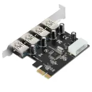 4 Port 5Gbps USB3.0 PCI-E PCI Express Card Adapter for Window XP Vista 7 8