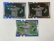 2021 Topps Humberto Mejia Rookie Lot x2 Rainbow Foil x1 Blue Diamondbacks