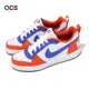 Nike 休閒鞋 Court Borough Low GS 大童 女鞋 白 橘 藍 皮革 經典 運動鞋 DN4245-141