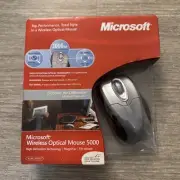 Microsoft Wireless Optical Mouse 5000 High Definition with Tilt Wheel Model 1007