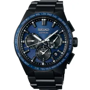 【SEIKO 精工】Astron GPS solar衛星定位雙時區鈦金屬手錶 禮物 母親節(5X53-0BV0B/SSH121J1)