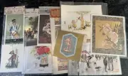 10 Mixed Vintage Prints For Scrapbooking, Art, Journaling, Decoupaging