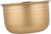 Alipis Stainless Steel Electric Rice Cooker Inner Pot Replacement Non Stick Liner Capacity Multipurpose Design with Convenient Scale for Cooking Rice Soup and Cakes