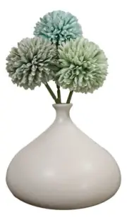 Teco Art Pottery by Frank Lloyd Wright Contemporary Satin White Kiss Vase Decor