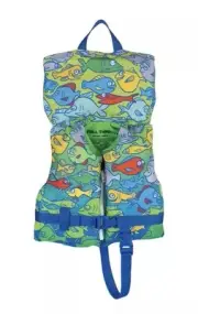 INFANT/CHILD LIFE JACKET VEST FISH MOTIF WEIGHT UNDER 50 POUNDS NEW!