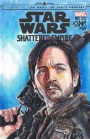 Sketch Cover Comic Original Art Cassian Andor Star Wars variant blank Rogue One