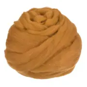 Needle Felting Wool, 3.5 Oz Nature Fibre Wool Yarn Roving (Caramel)