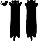 51inch Black Cat Plush Toy Soft Long Cat Pillow Plushies Doll Stuffed Animal ...