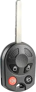 USARemote Key Fob Remote for 2012 2013 2014 2015 2016 2017 2018 2019 2020 2021 2022 2023 2024 Ford Focus Fiesta Transit Connect 4-Button Remote OUCD6000022, 164-R8046 - Programming Guide Included