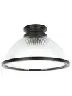 Beacon Lighting Alfred 1 Light Batten Fix in Oil Rubbed Bronze/Glass