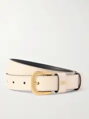 [Valentino Garavani] Valentino Garavani - Vlogo Leather Belt - Off-white - 70 70 Off-white