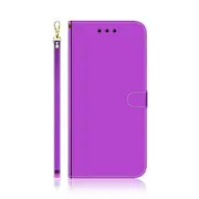 For Nokia 6.2 / 7.2 Imitated Mirror Surface Horizontal Flip Leather Case with Holder & Card Slots & Wallet & Lanyard(Purple)