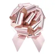 10pcs 8" Metallic Large Big Pull Bow Gift Wrapping Bows Ribbon, Rose Gold