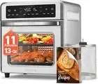 11-in-1 Stainless Steel Air Fryer Oven, 13Qt Compact & Versatile Cooking Machine