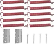 Totority 2 Sets Guitar Bridge Accessories Red Springs Noiseless Electric Guitar Springs High Stability and Easy Installation Precision Replacement Parts for Bridge