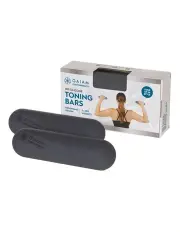 [Gaiam] Silicone Weighted Toning Bars 1.0kg Pair in Grey